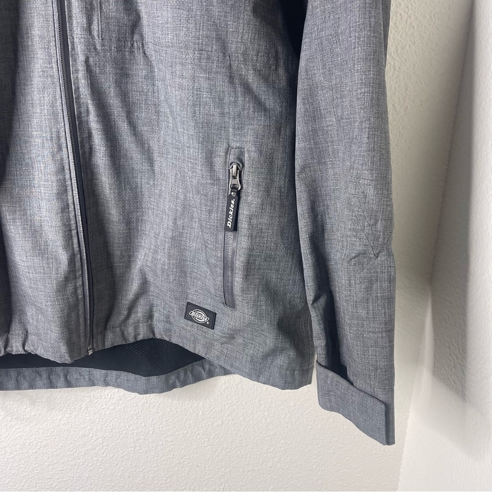 Dickies Men's Size Large Mid Weight Charcoal Windbreaker Jacket - Picture 7 of 14